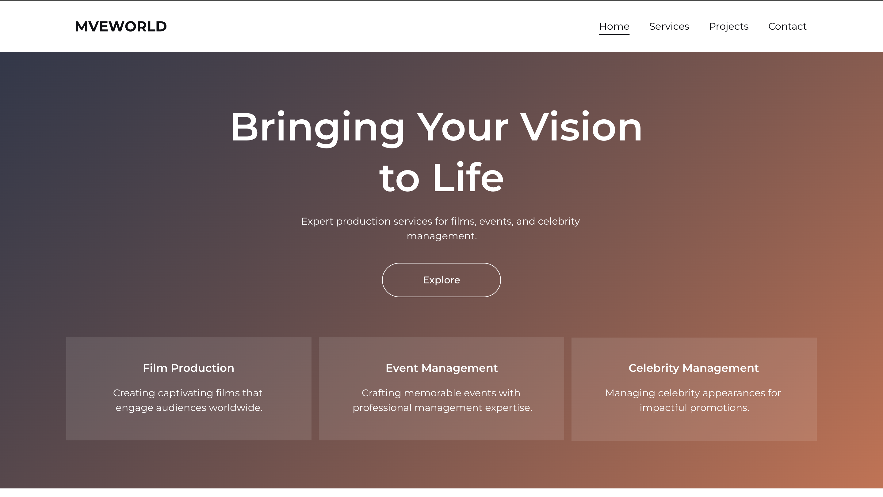 MVEWORLD Creative Production